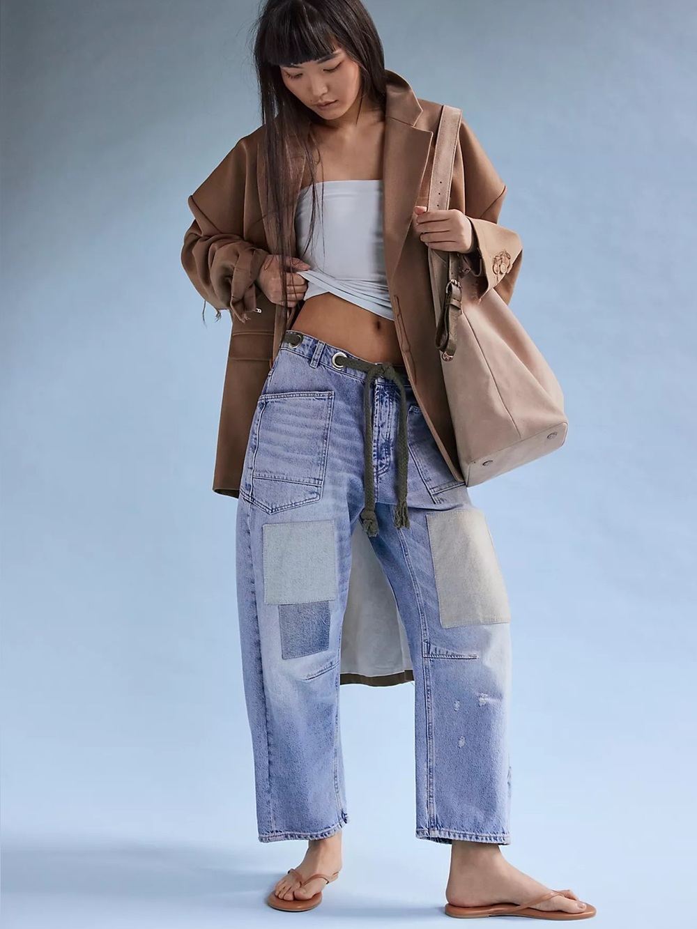 Free People Moxie Pull-On Barrel Jeans